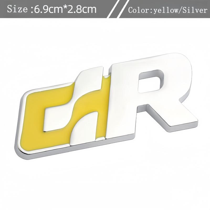 Fashion Metal Car Stickers Emblem Decal For Volkswagen R Racing VW Golf Passat Tiguan CC Sagitar Touareg SR GR Auto Stylin zf2