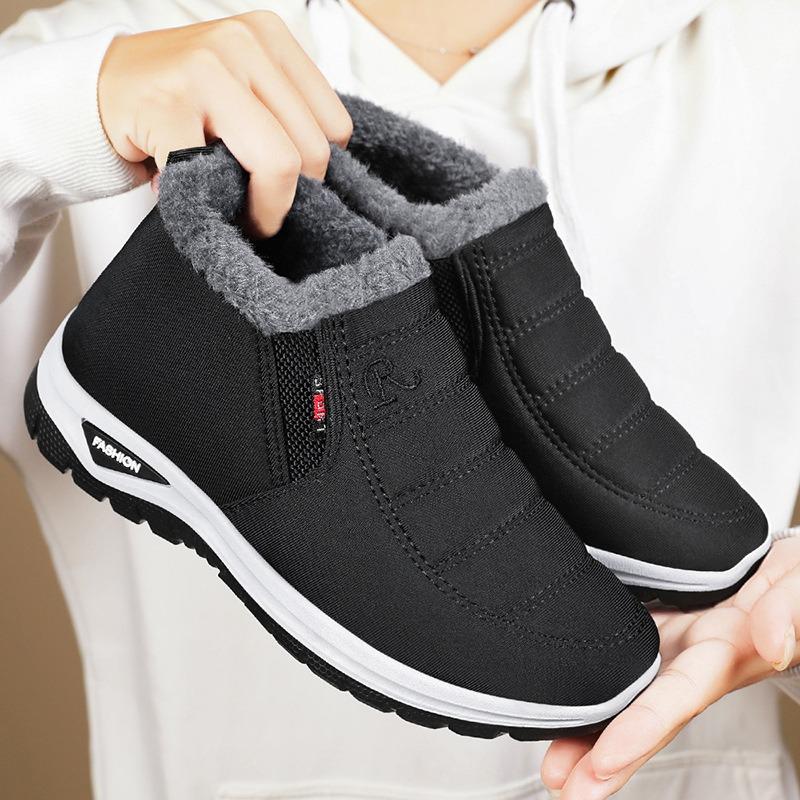 Cotton Shoes Couple Warm Women's Shoes Cold-proof Snow Boots Cotton Boots Piled Thickened Short Boots Shoes Women's