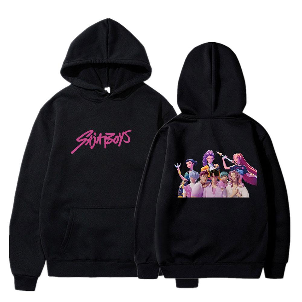 Men’s KPOP Anime Hoodie Running Sport Sweatshirts Pullovers Hoody Sweatshirt Male Hip Hop Streetwear Daily Tops Fall Winter