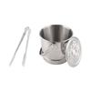 3 piece Double Walled Insulated Ice Bucket 1L Ice Cube Holder Portable Bar Ice Container  Bar