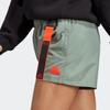 Adidas Logo Print Elastic Casual Shorts Women Shorts Green IC0254