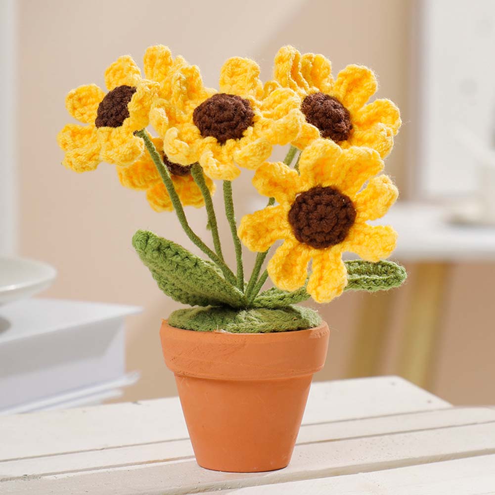 Decoration Potted Plant Fashionable Hand-woven Wool