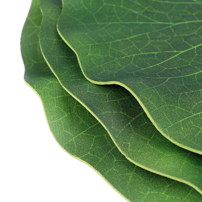 Pack Of 9 Artificial Floating Foam Lotus Leaves Water Lily Pads Ornaments Green