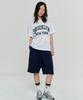 PAPERBOY [Set] Brooklyn New York Short Sleeve Half Pants Set-White