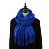 Großer roter Schal, hochwertiger und vielseitiger Woll-Kaschmir-Schal für Damen, Winterschal im koreanischen Stil, einfarbig