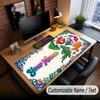 Fish Ocean Theme Custom Mouse Pad Personalized With Name Text Customized Desk Mat For Office Home Decor