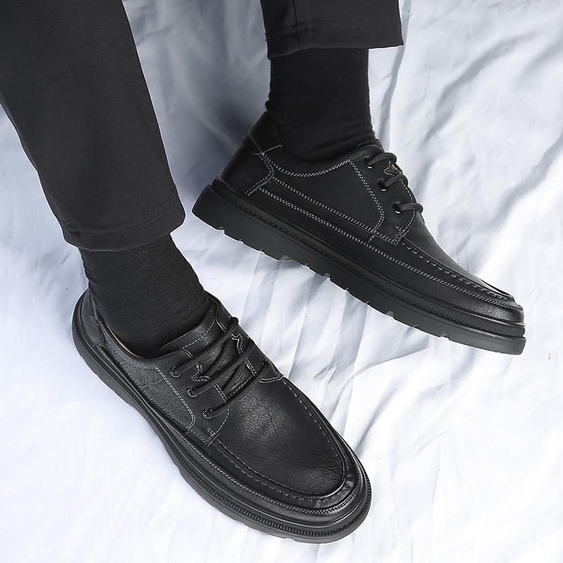 Classic Brand Men's Genuine Leather Shoes British Style Men's Professional Business Shoes Versatile Men's Casual Shoes Non Slip