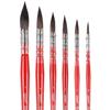 Round Paint Brush Mop Nylon Mixed with Squirrel Hair  Watercolor Brush Pen Artist Painting Drawing Brush Red Wood Handle Cost-effective
