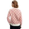 Fila Full Print Crew Neck Pullover Sweater Women sweater Legendary-Red F11W411401F-RD