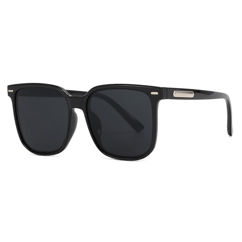 Women's Trendy Large Frame Korean Style Slimming Sunglasses for Sun Protection and Driving