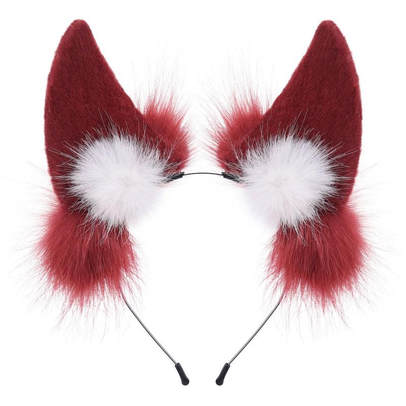 Handmade Plush Cat Ear Headband Women Men Cosplay Anime Convention Kawaii Animal Ears Hair Accessory
