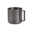 BR304 Stainless Steel Coffee Cup Retro Double-layer Heat-resistant Mug Silver Coffee Cup Afternoon Tea Cups and Saucer Set TeacupEY