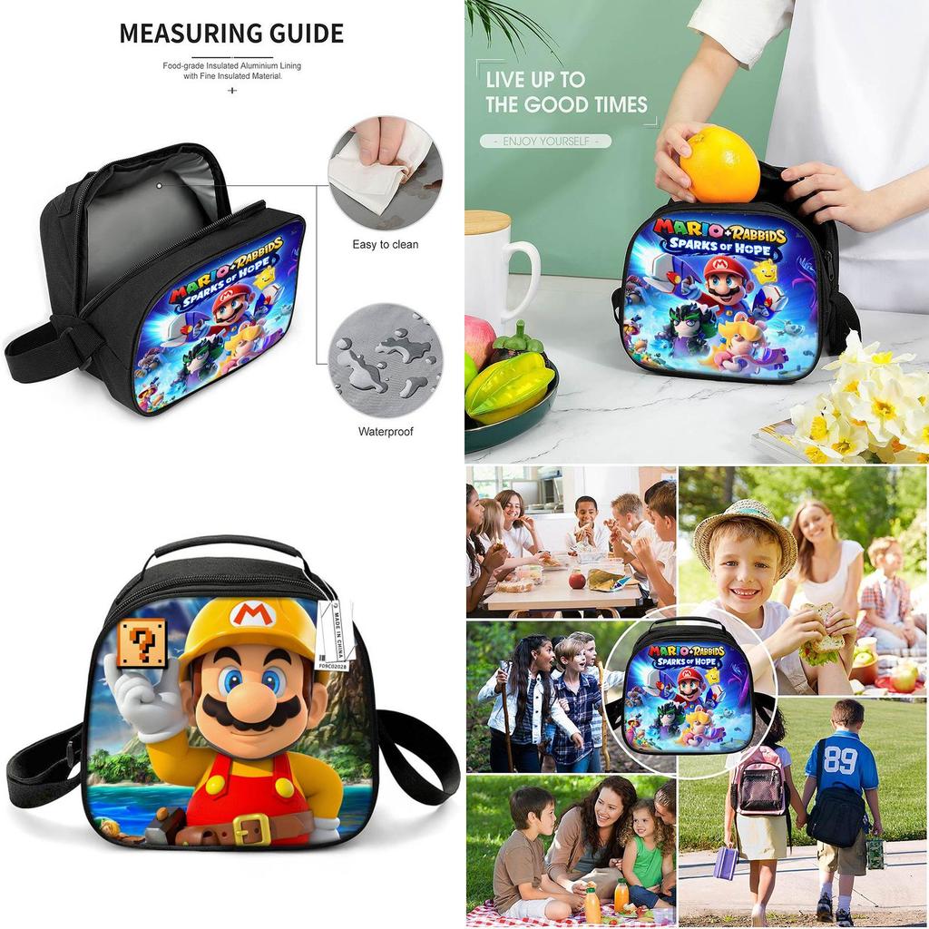 Customizable Cartoon Anime One Piece Lunch Box Cute Round Lunch Bag With Thermal Insulation Portable And Convenient