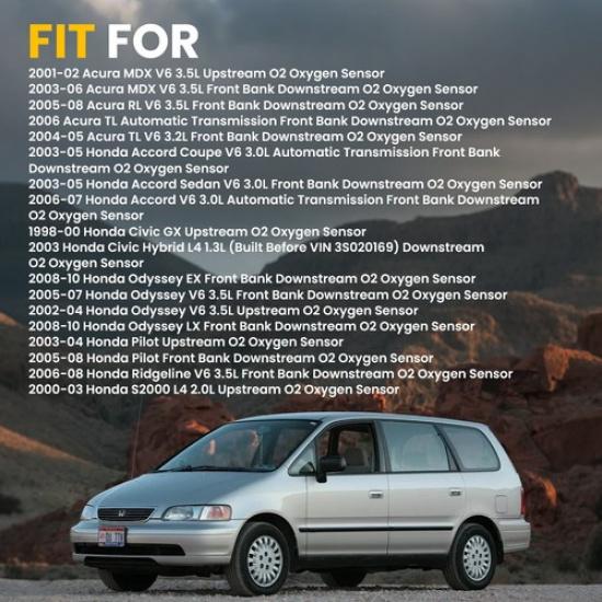 Oxygen Sensor O2 For Honda Accord Civic Odyssey Pilot Acura MDX RL TL EOOH