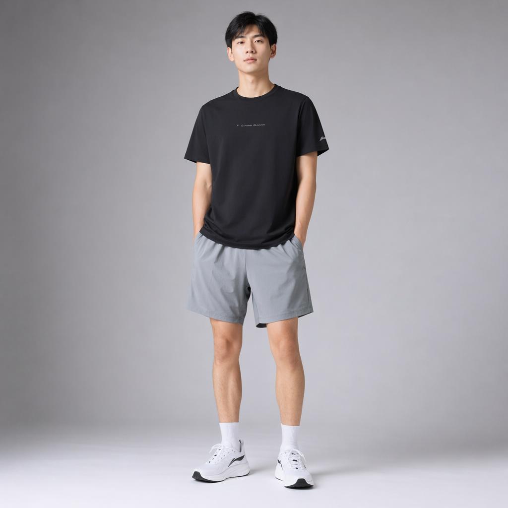 Li-Ning Fashionable Casual Comfortable Skin-Friendly Easy Sports Short Sleeve T-Shirt Unisex Tops ATSV310-1