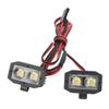 RC Headlight 4 LED White Lighting Color Plastic Housing 2.54JR Connector Removable Brackets RC Spot Lamp for 1 10 5 To