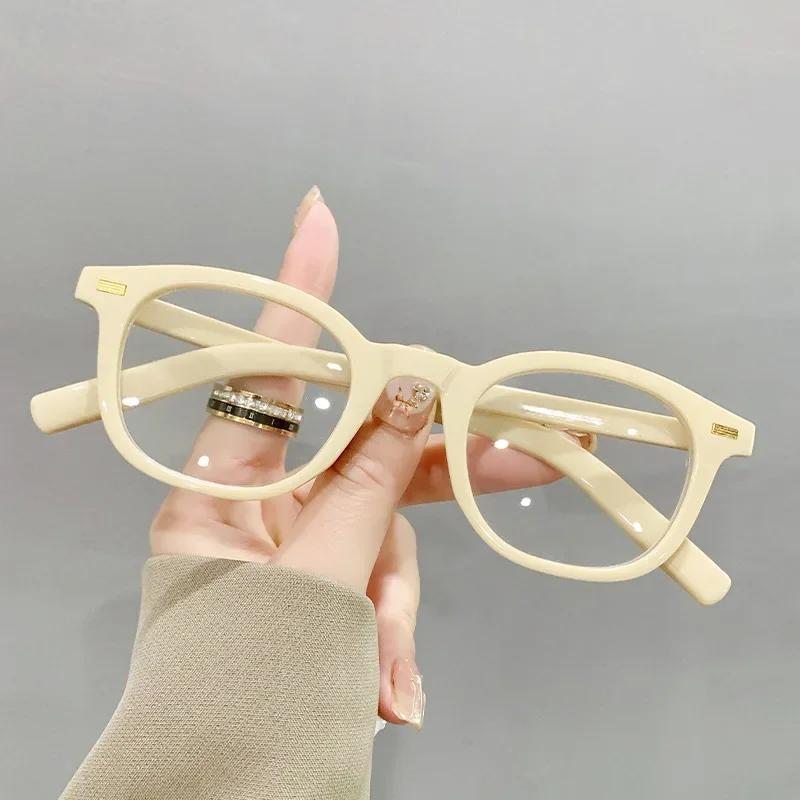 Trendy Business Glasses Fashion High-definition Presbyopia Eyewear Small Frame Anti Blue Light Reading Glasses
