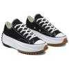 Converse נעלי אספדריל Run Star Hike, אצבע עגולה, שרוכים, נמוכות, יוניסקס, שחור
