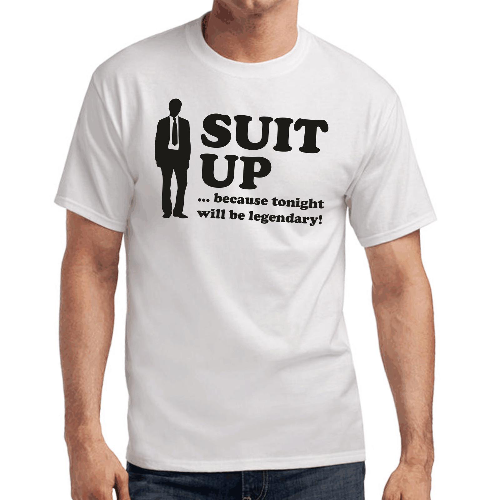 Suit Up Legendary how I Met Your Mother Himym Patter Gift Funny T-Shirt Mens Womens Tees Top S