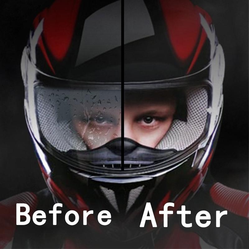 Universal Motorcycle Helme Anti-Fog Rainproof Film Fashion Nano Coating Clear Protective Patch Electric Bicycle Driving