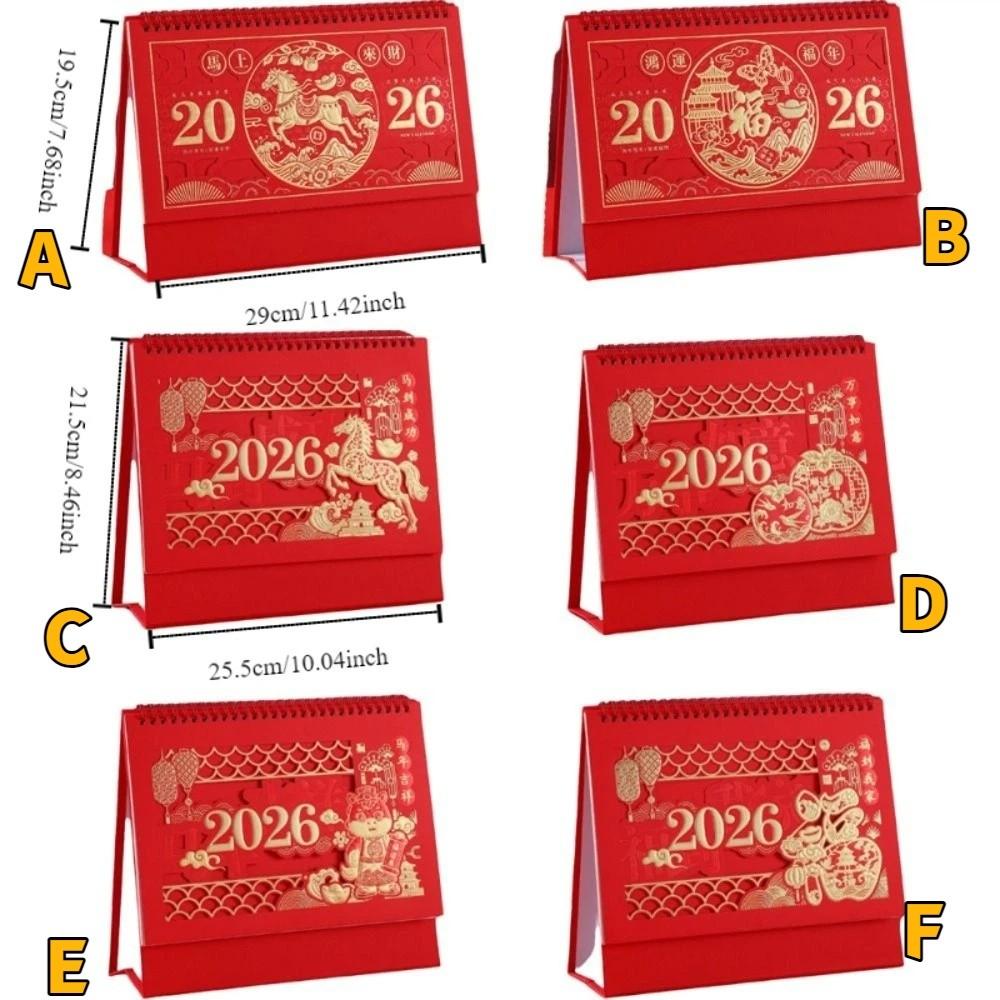 Zodiac Standing Flip Desk Calendar Traditional Desk Planner Festive Calendar Table Calendar  Office