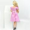 ROSA Schönes Sommerkleid Puppenrock Täglich Lässiges Trägerloses Partykleid Kleidung für Barbie-Puppenzubehör Kind Mädchen Spielzeug