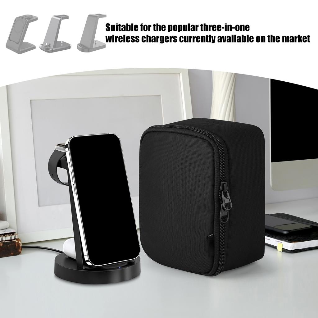 Wireless Charging Dock Organsier Storage Bag Stylish and Convenient Organiser Pouch for Travel and Everyday Use
