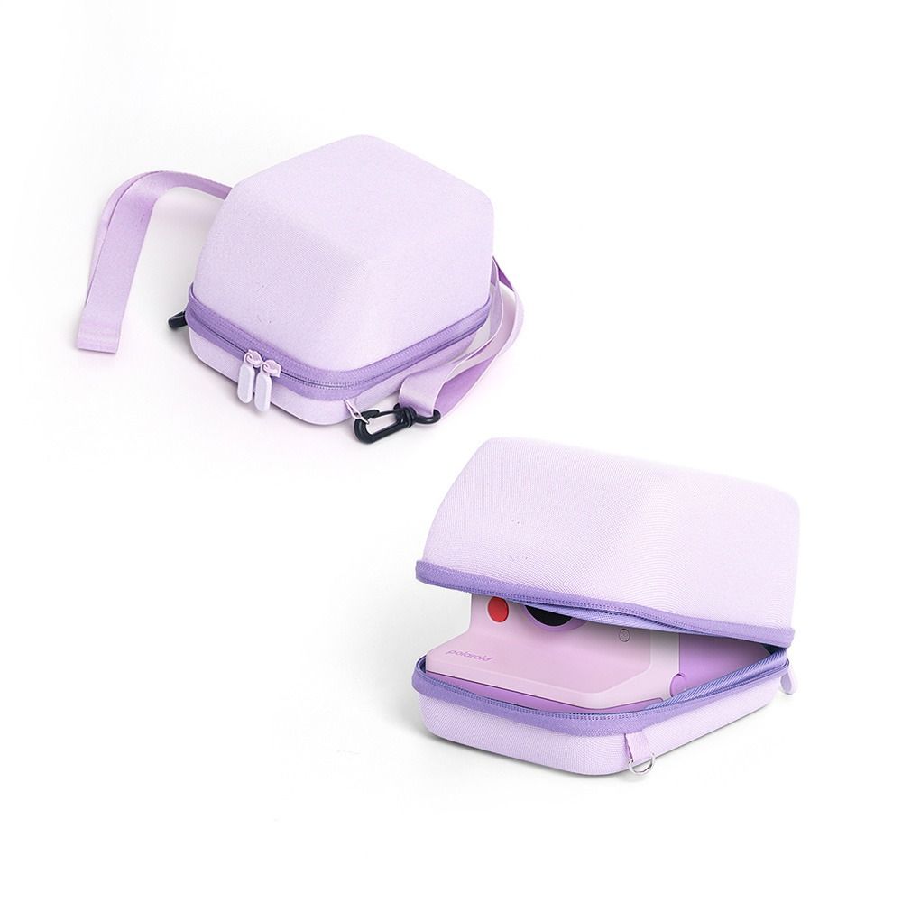 Instant Camera Storage Bag for Polaroid GO/One Step 2/NOW+ Carrying Case Hard Protective Cover EVA Anti-drop Cloth Texture