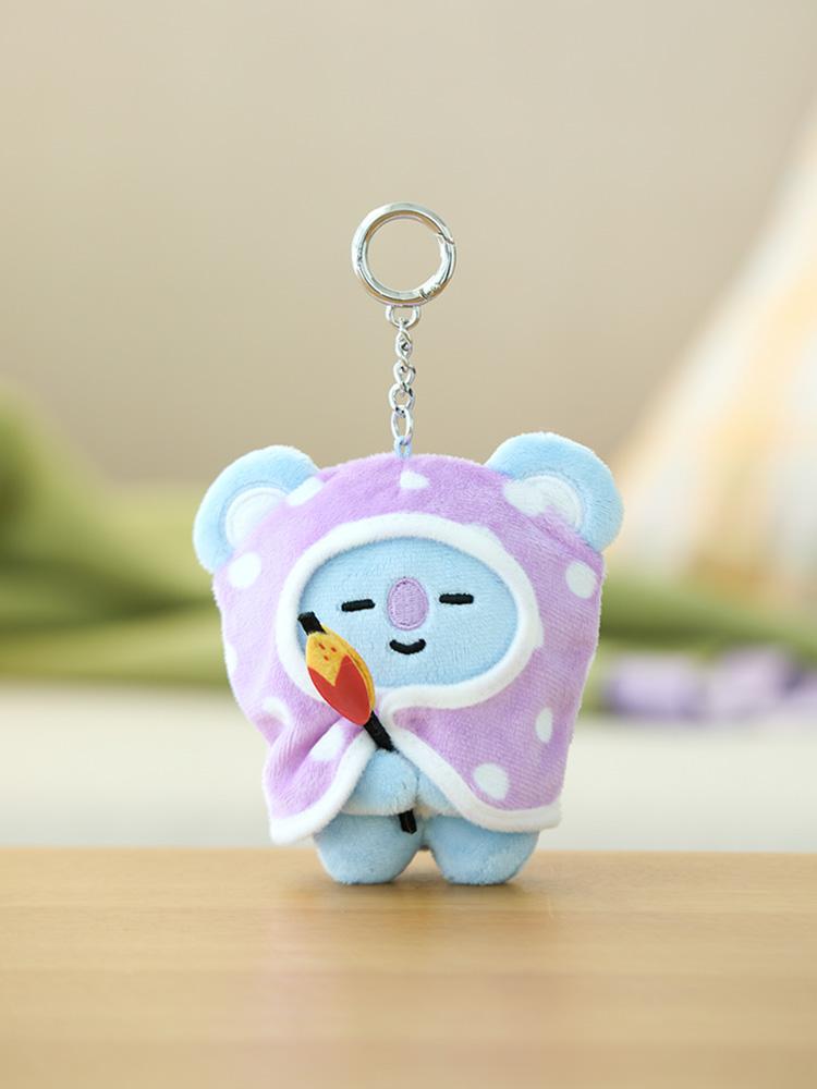 BT21 KOYA Campfire Blanket Plush Keychain