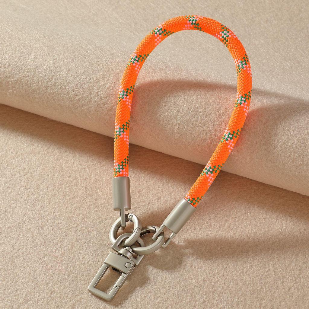 Kerngefülltes Nylon-Paracord-Handy-Lanyard mit Perle, Metallschnalle, Strapazierfähiges und Vielseitiges Armband