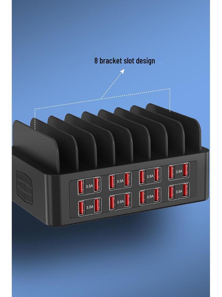 16-Port High Power USB Charging Dock Stand (150W) for Mobile Devices