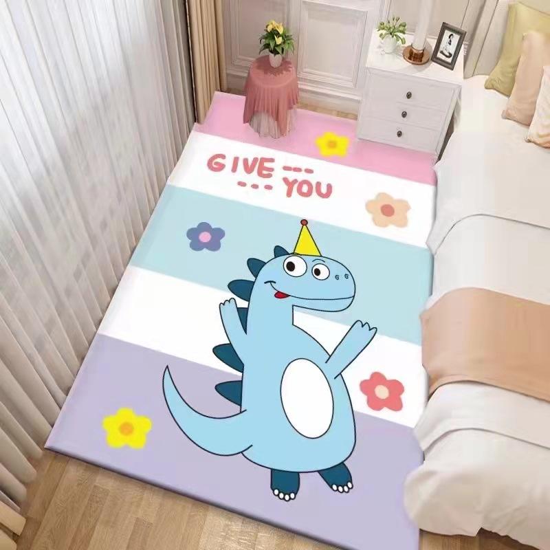 Ins Cartoon Bedroom Full of Bedside Carpet Household Baby Crawling Pad Living Room Children's Room Cute