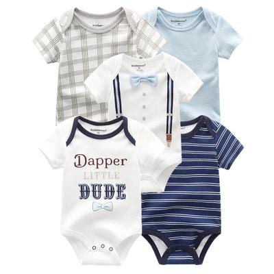 Baby Clothes Newborn Bodysuits Short Sleeve Infantil Toddler Costumes 5Pcs/lot Kids Clothing