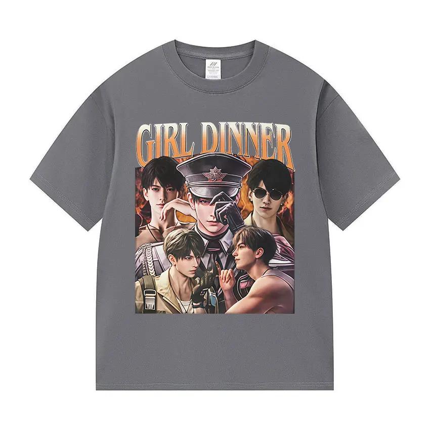 Funny Girl Dinner Caleb Graphic Tee Shirt Love and Deepspace Novelty Summer ONeck TShirts Fashion High Quality Cotton T Shirts