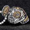 New Personalized Retro Cool Mens Skull Pendant Necklace