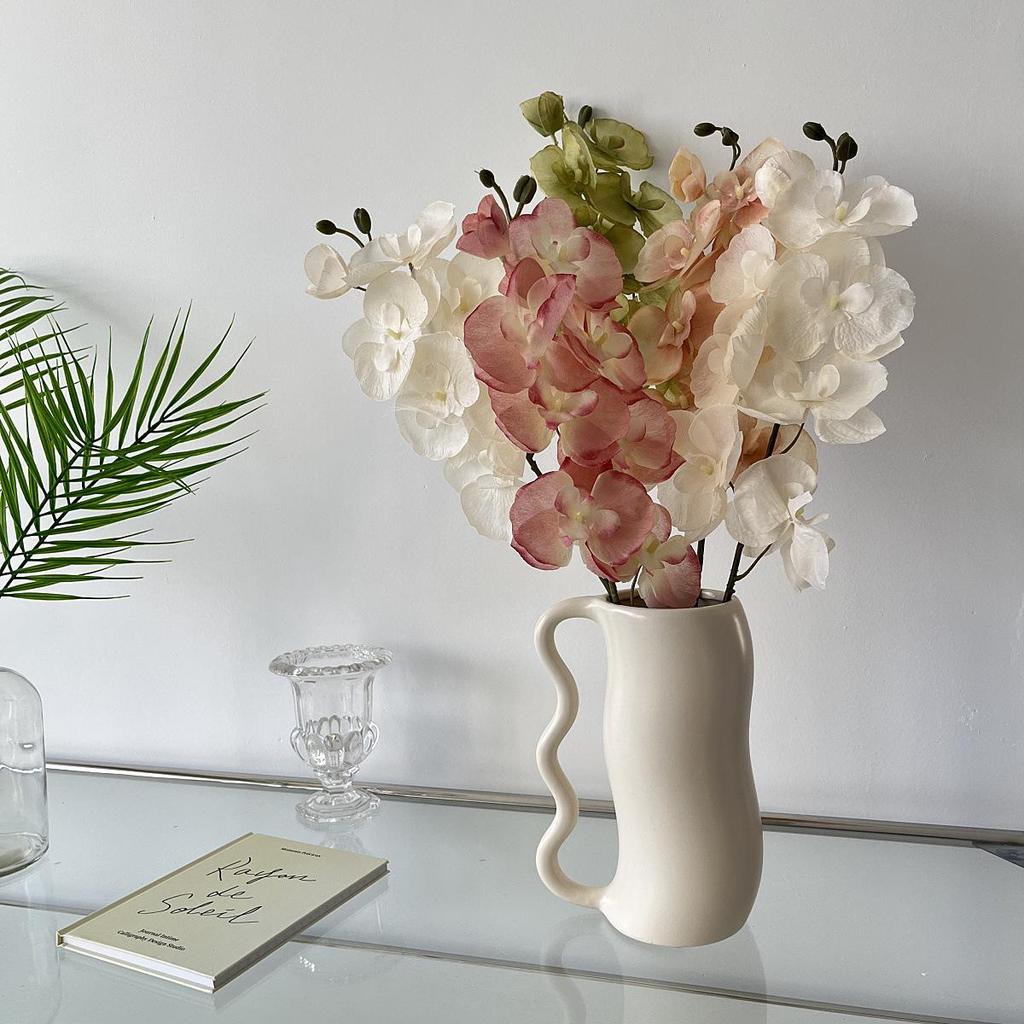 Autumn Phalaenopsis Faux Flowers for Weddings & Home Decor