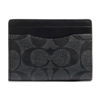 Magnetic Card Case 10 Classic Monogram Multifunctional Leather Card Holder Small Women Card Holder Black 91660-QBO4G