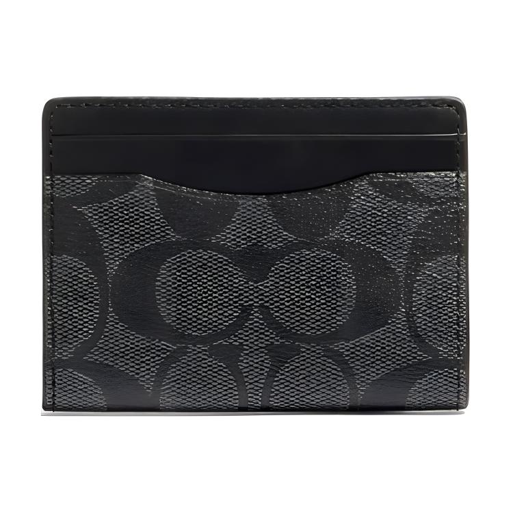 

Coach 91660-QBO4G Magnetic Card Case Signature Canvas Charcoal Basic Set (Bag+Dust Bag)