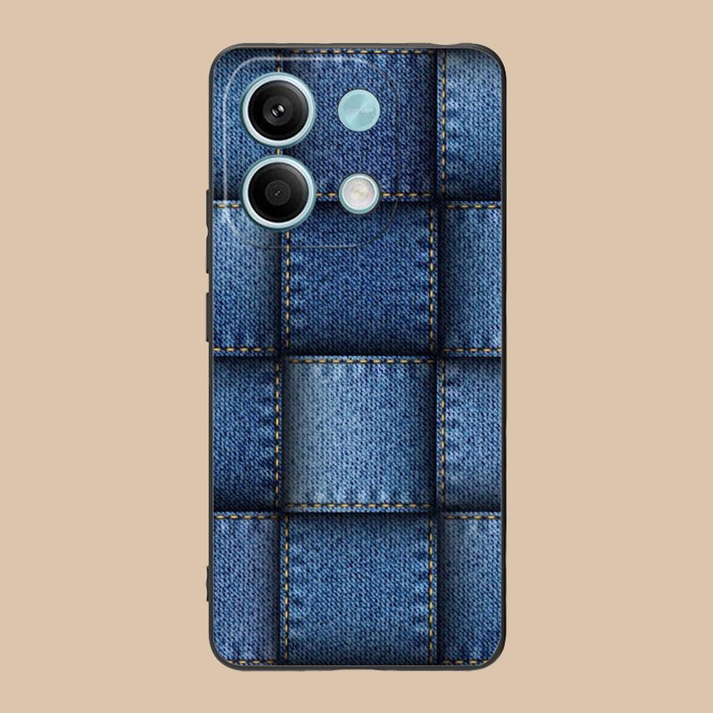 Jeans Texture Mobile Phone Case for POCO F7 F6 F5 F4 F3 F2 Pro GT C75 C71 C65 C61 C40 Pro Ultra Colorful Printing Cover Pretty