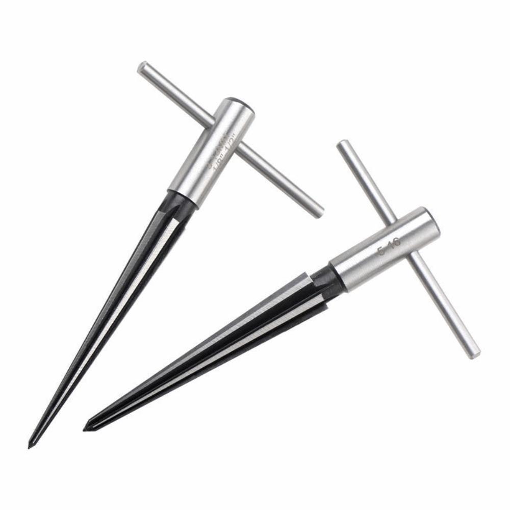 2PCS T-Handle Bridge Pin Reamer 3-13mm Range+5-16mm Range Luthier Reamer Set Guitar Bridge Work