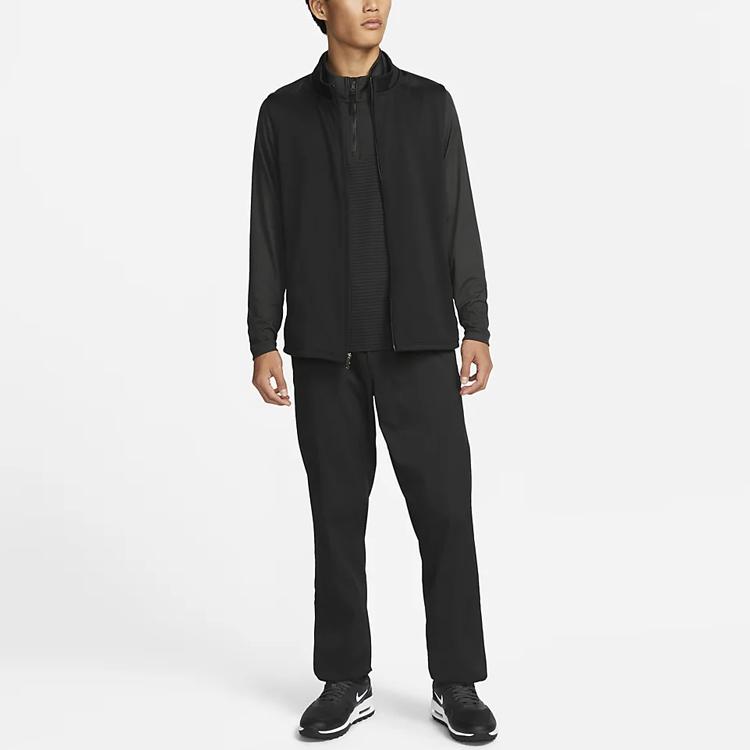 Nike Therma-Fit Victory Solid Logo Stand Collar Vest Men Vests Black DQ4574-010