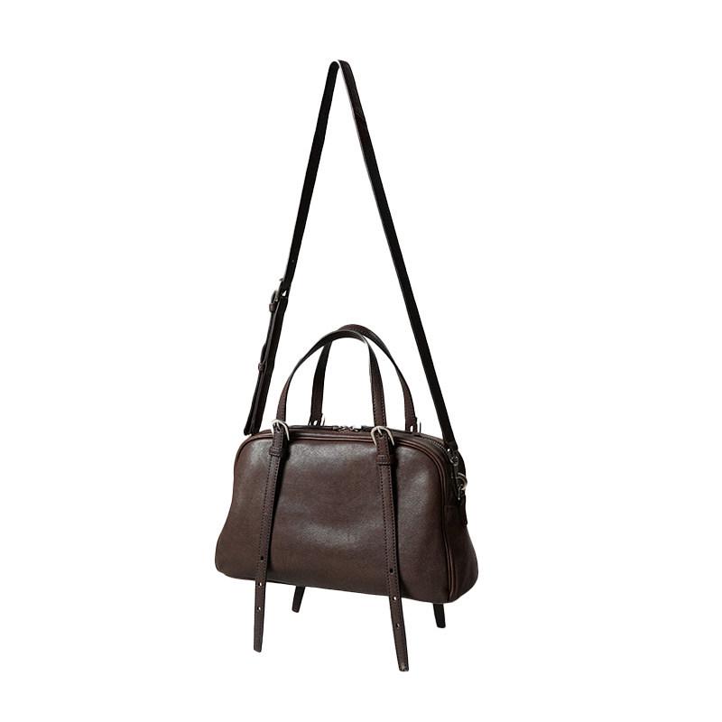 Qiu Zhen Lambskin Retro Casual Commute Leather Shoulder Bag - Versatile Crossbody Bag