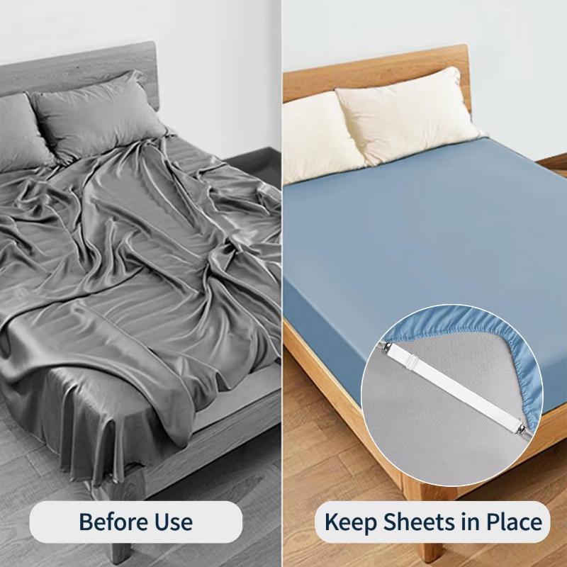 Adjustable Elastic Sheet Straps Heavy-Duty Sheet Holders And Shoulder Straps