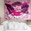 Monster High1 Tapestry for Bedroom Aesthetic Classroom Tapestries Wall Hanging for Living Room Dorm Office,Ideal Creative Gift