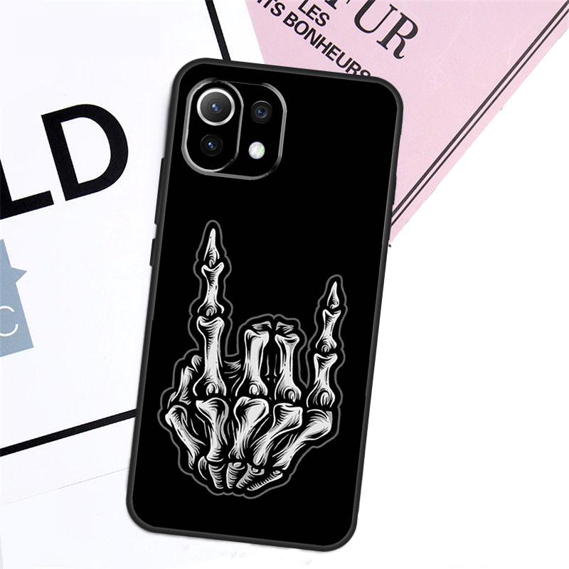 Skeleton Middle Finger Case For Xiaomi 13T Pro 14 11T 12T 12 13 Lite POCO F5 X3 X4 X5 X6 Pro F3 M5s M6 Pro Cover