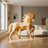 Golden Horse DIY Paper Model Ornament - Auspicious Year of the Horse Interior Art Set