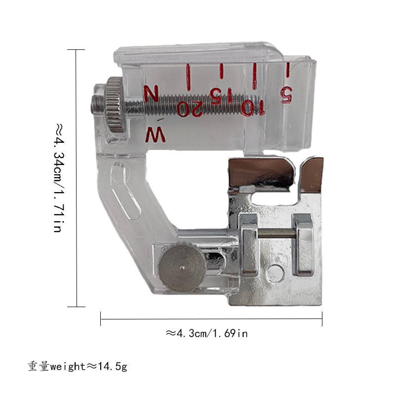 Adjustable Bias Tape Binding Foot  Adjustable Guide Ruler Presser Foot For Singer Brother Household Sewing Machine Accessories