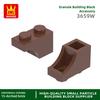 166Pcs/lot 3659W 1x2 Half Arch Construction Block Moc Colour Accessories Works With featuring Brick DO IT YOURSELF Children's Toy Assembly Gift Idea