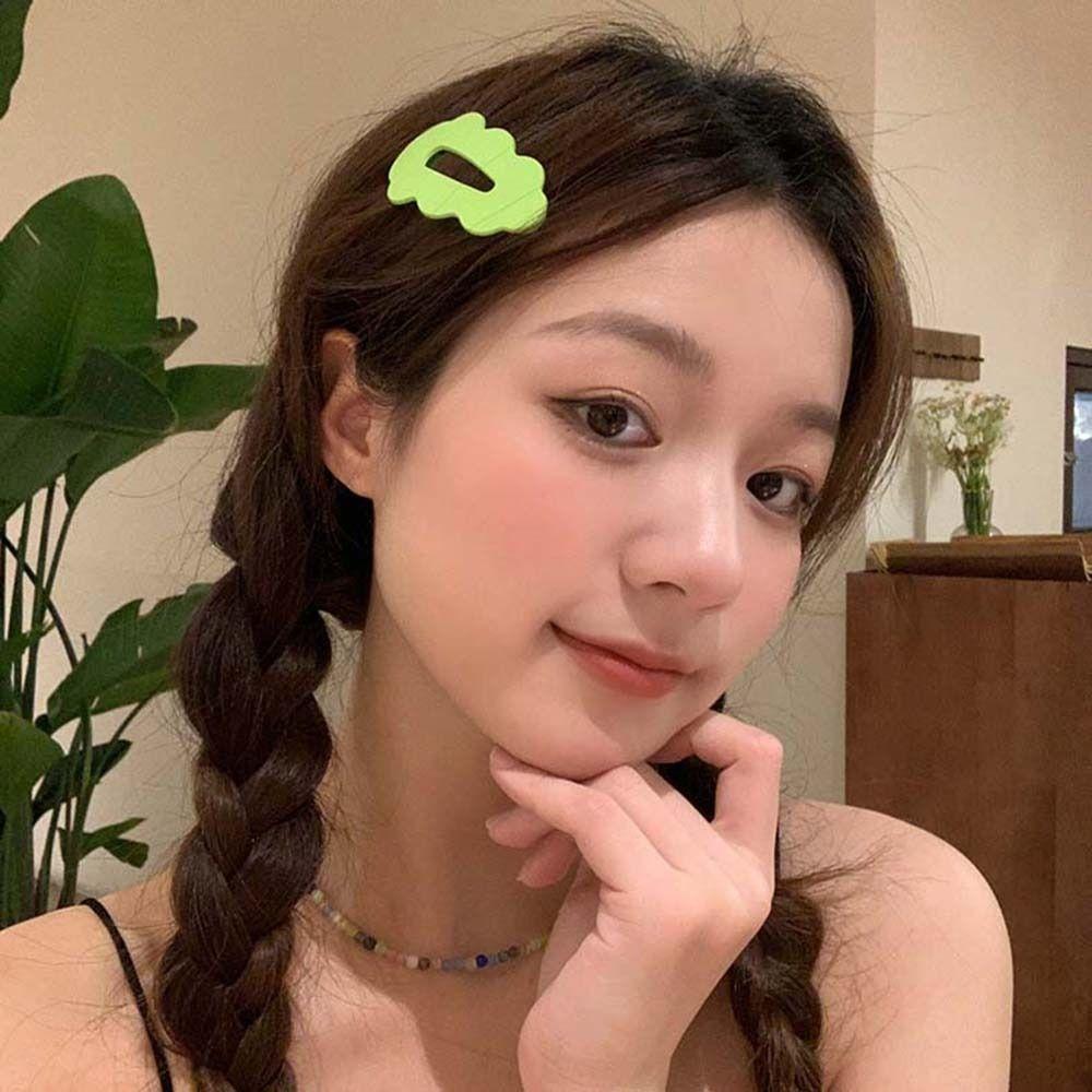 Gifts For Girl Candy Color Korean Style Hairpin Female Barrettes Wave Hair Clip Hair Accessories
