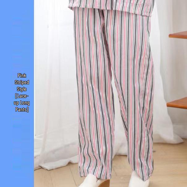 

Pure Cotton Two-Piece Hospital Gown with Long Sleeves and Pants - Easy On/Off for Patients M (Unisex) (60-70 kg)